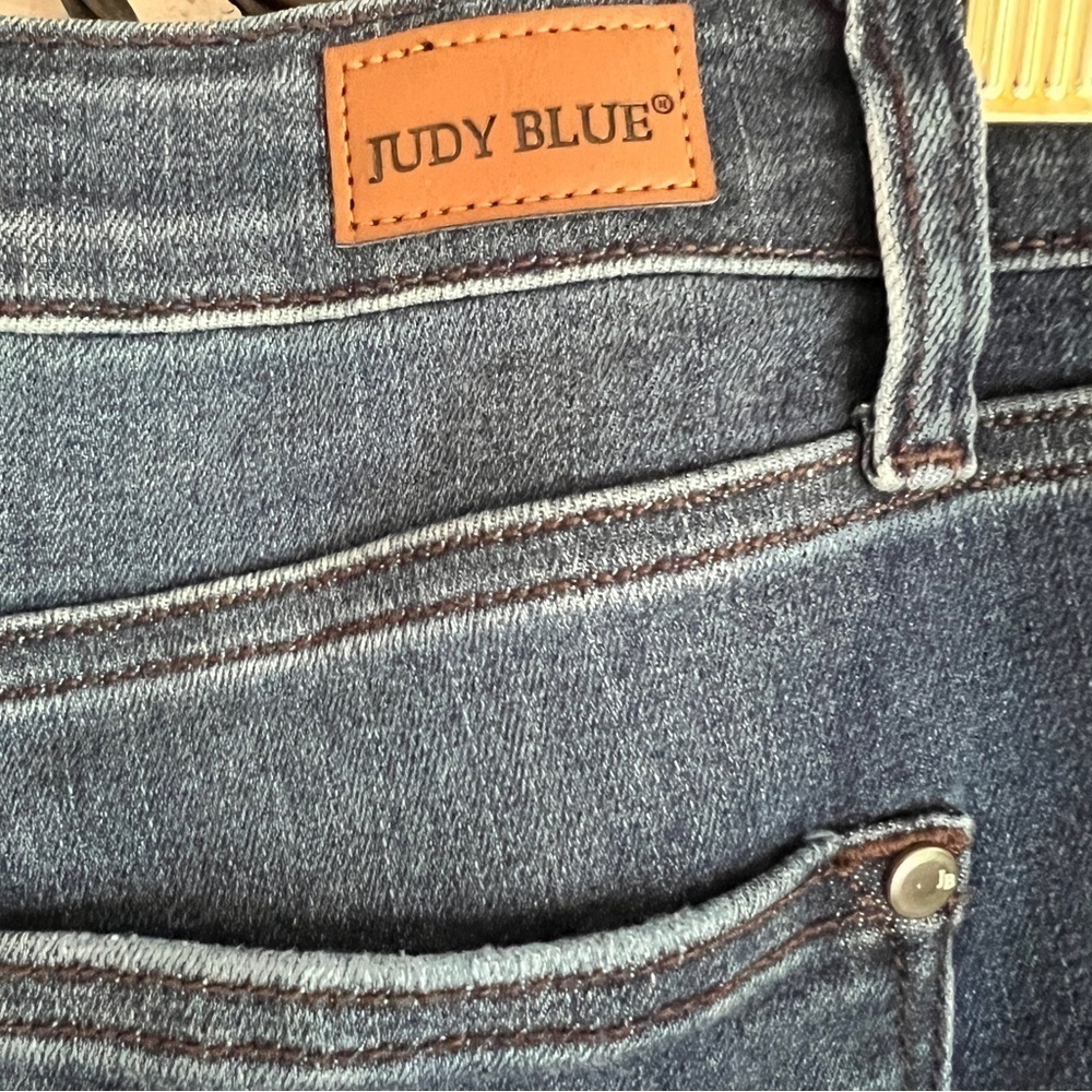 Judy Blue Women’s BAY CITY SLIT HEM HIGH RISE SKINNY Jeans Pants Trousers 9/29 - Picture 6 of 16